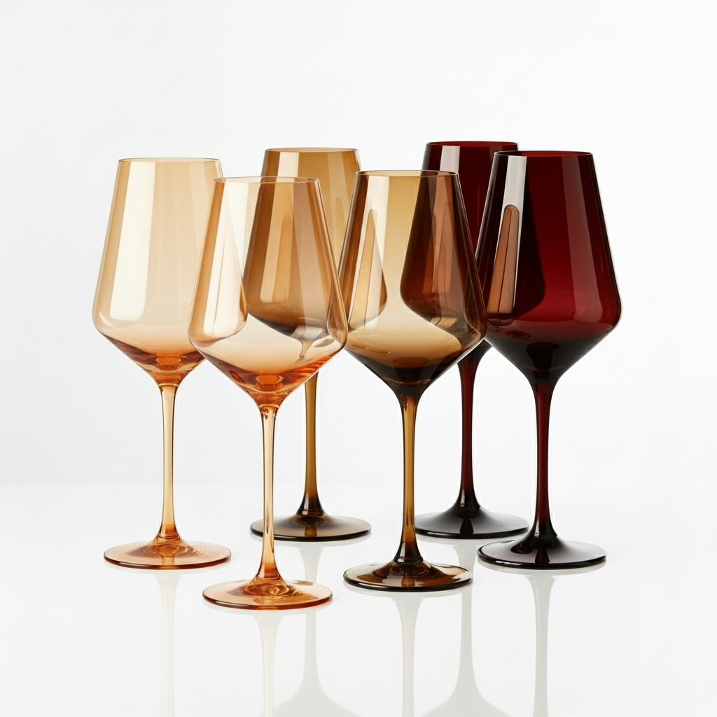 Nude Wine Glasses Set of 6 | The Giselle Collection