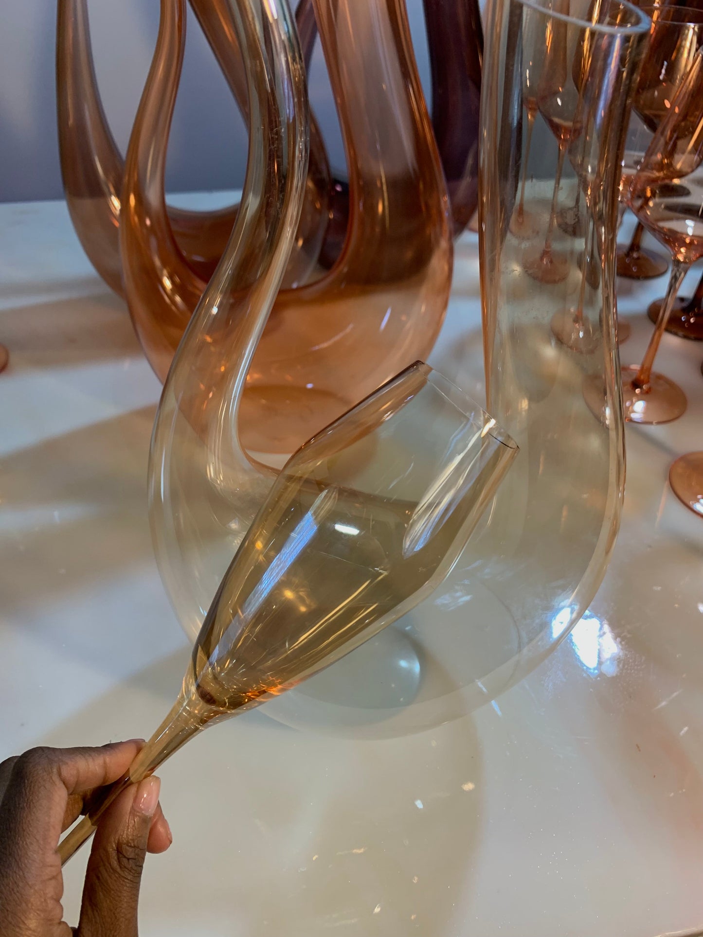 Golden Honey Decanter Set