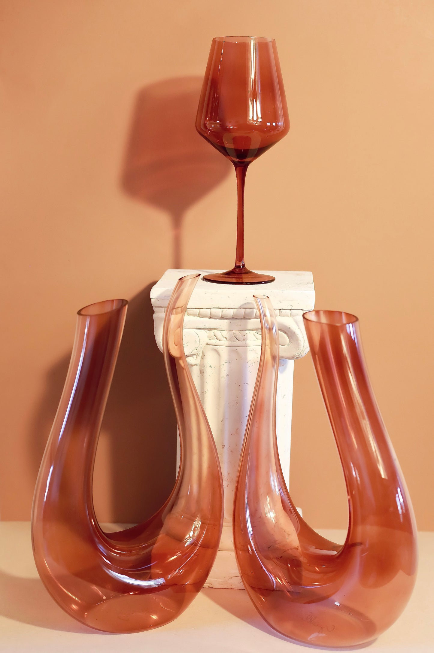 Silk Brandy Brown Decanter Set