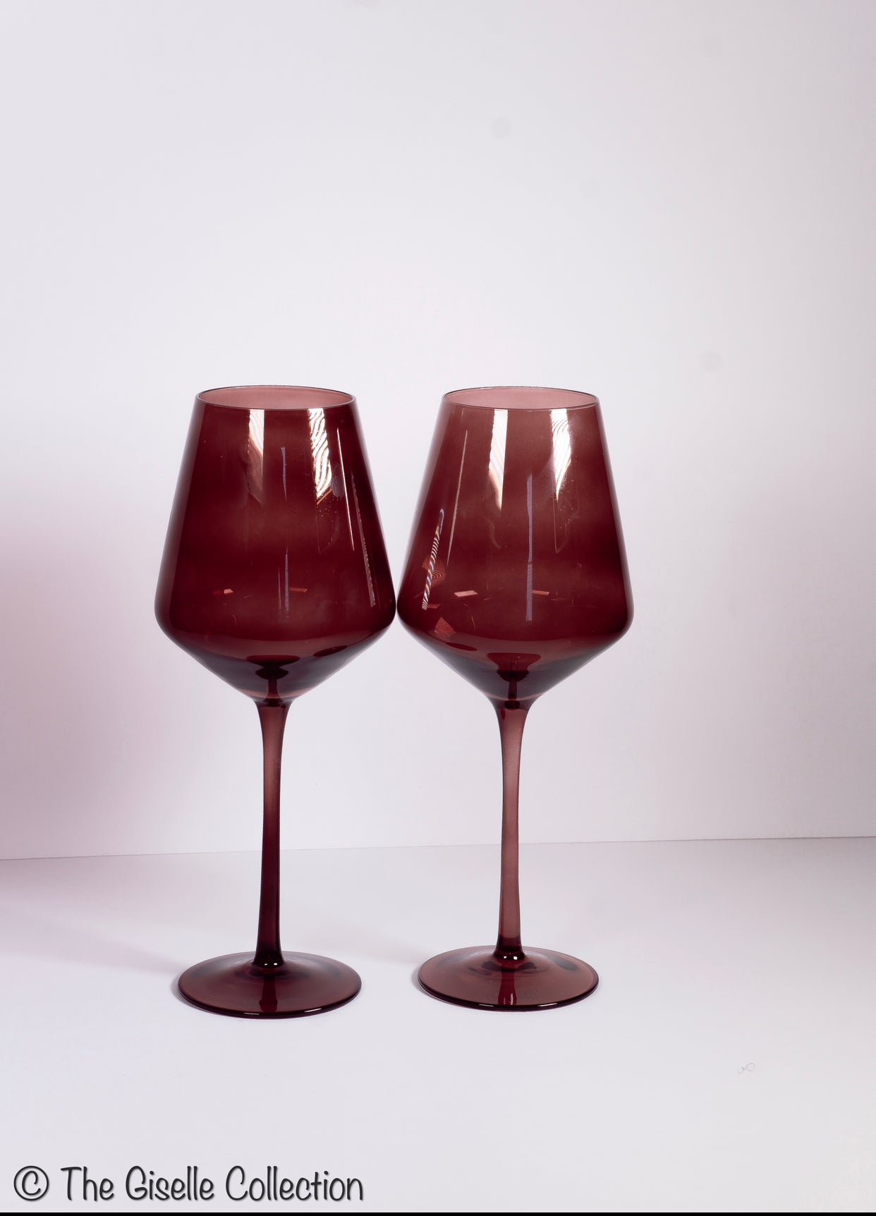 Set of 2 Wine Glasses - Chocolate