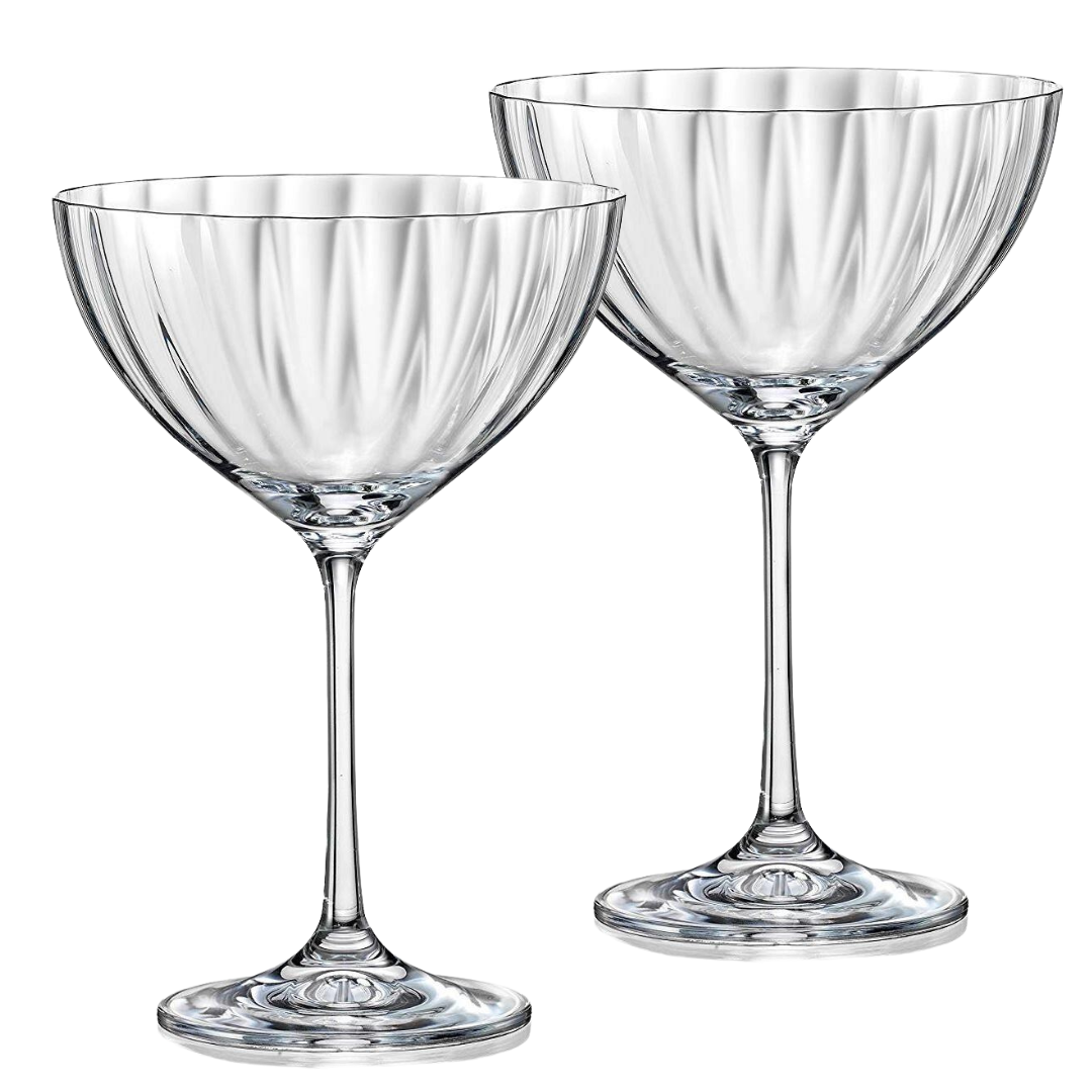 Ripple Coupe Glasses - Set of 2