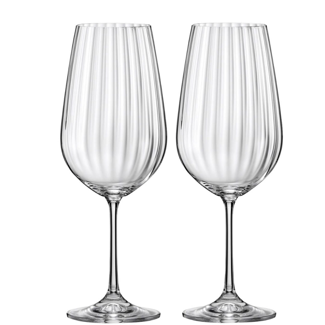 Ripple Red Wine Glasses - Set of 2