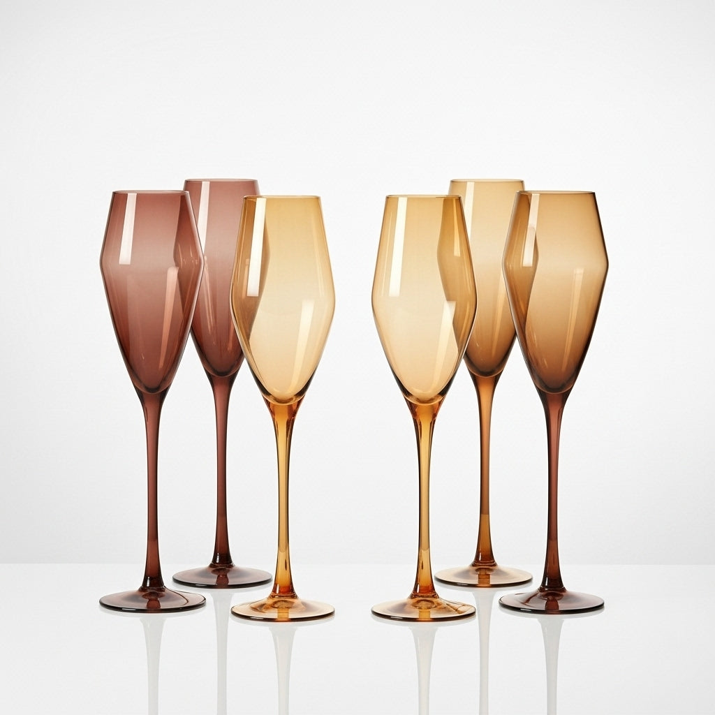 Champagne Tulip Glasses – Set of 6 | The Giselle Collection