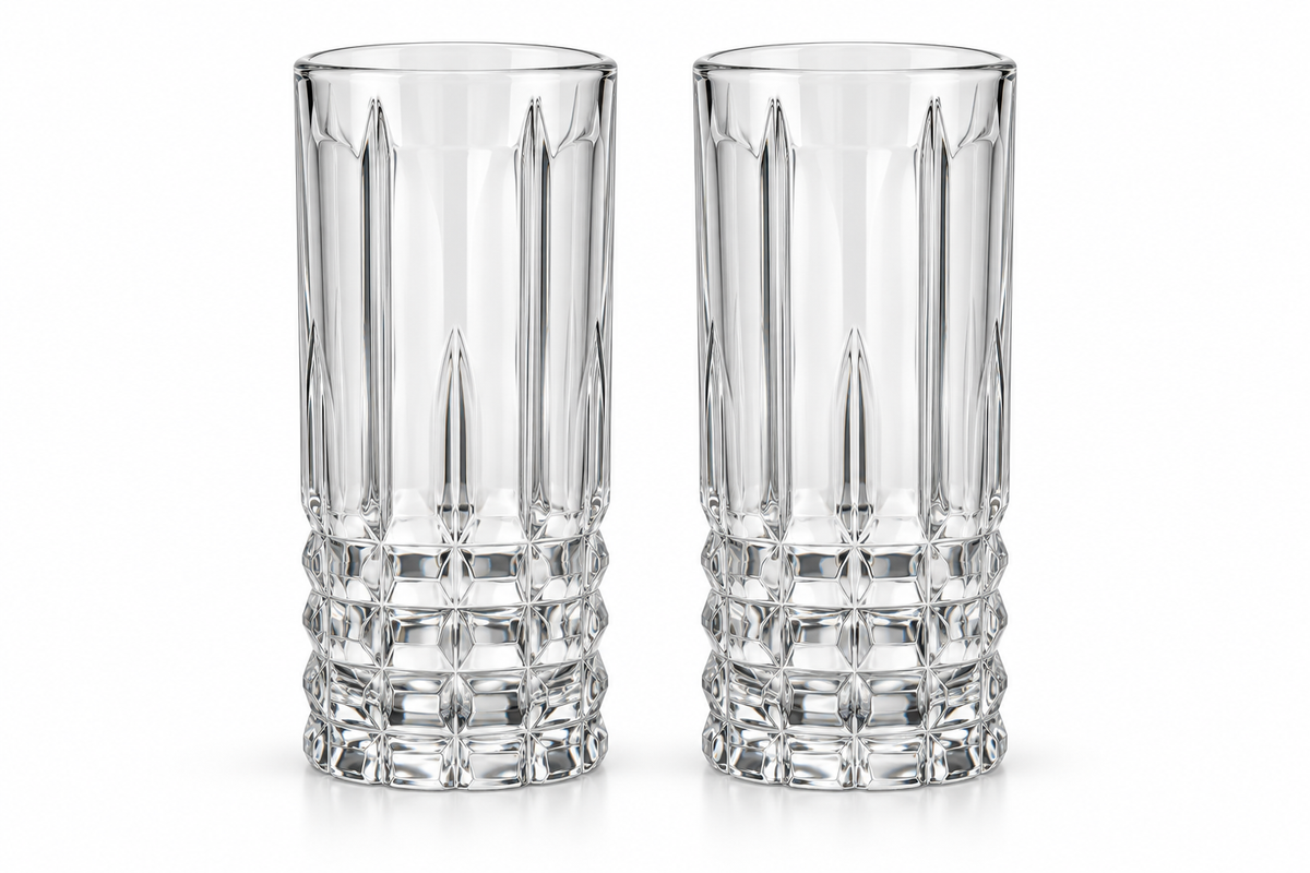 Facet Cut Glasses - Set of 2