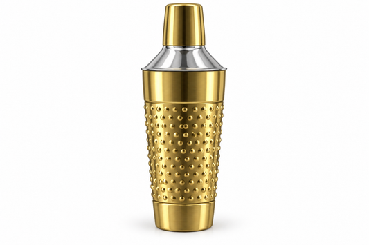 Golden Beaded Cocktail Shaker