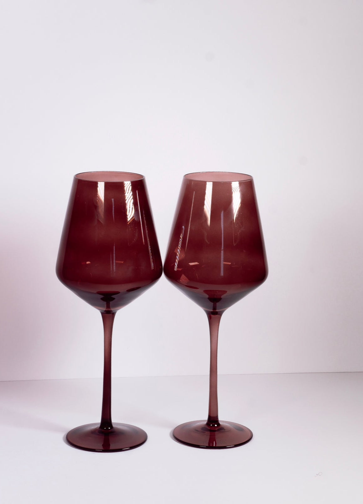 PRE- ORDER- CHOCOLATE WINE GLASSES - SET OF 2