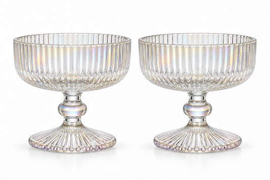 Short Ribbed Iridescent Coupes