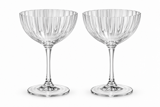 Ripple Coupe Glasses - Set of 2
