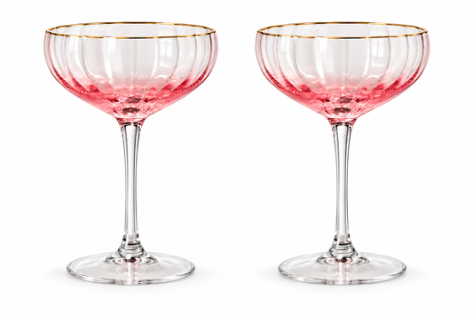 PInk Ripple Coupes - Set of 2