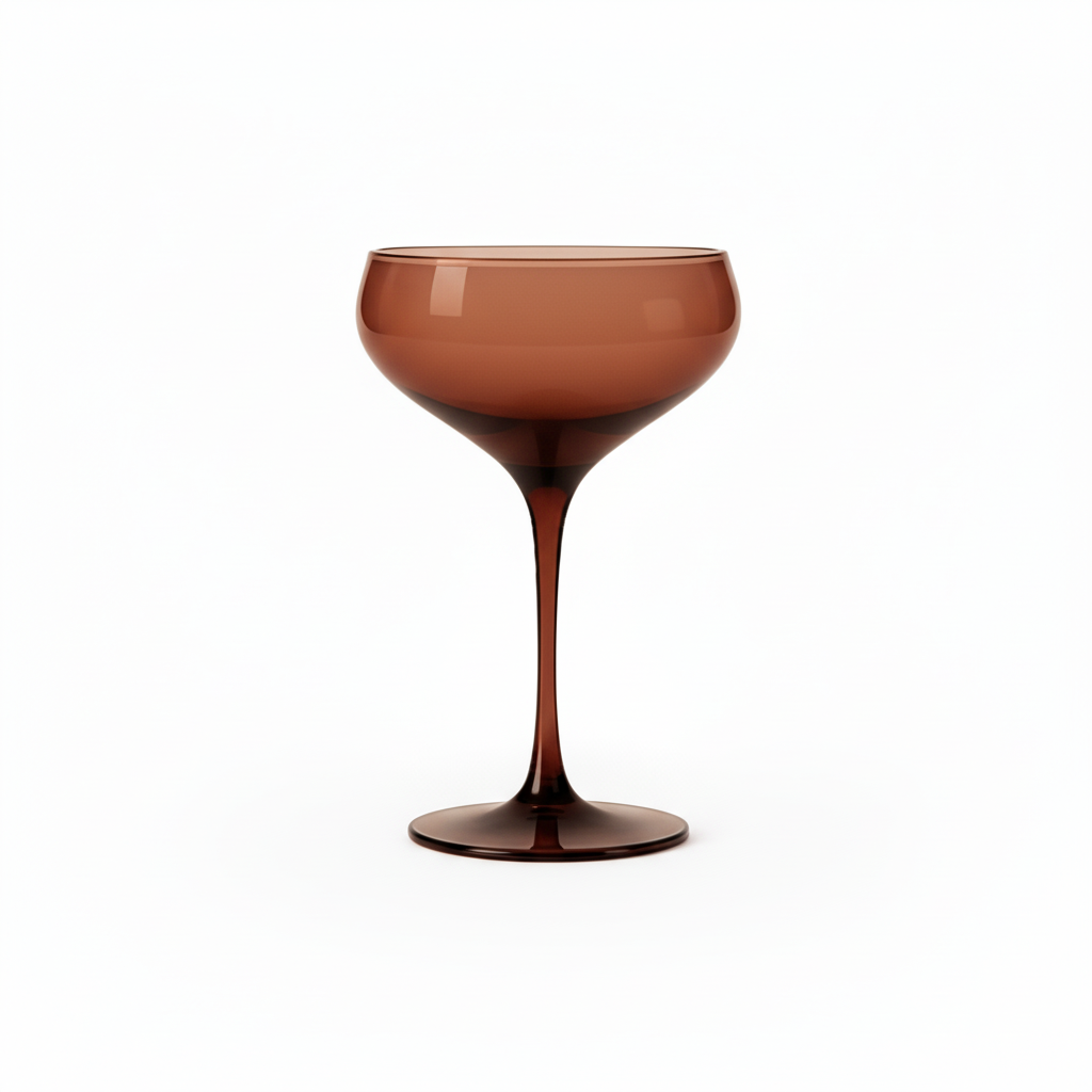 Mahogany Champagne Coupes – Set of 2