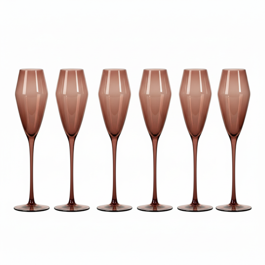 Mahogany Champagne Tulips- Set of 6